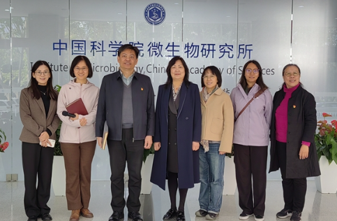 中国科学技术协会学会服务中心纪委书记刘桂荣一行到所调研学会党建工作