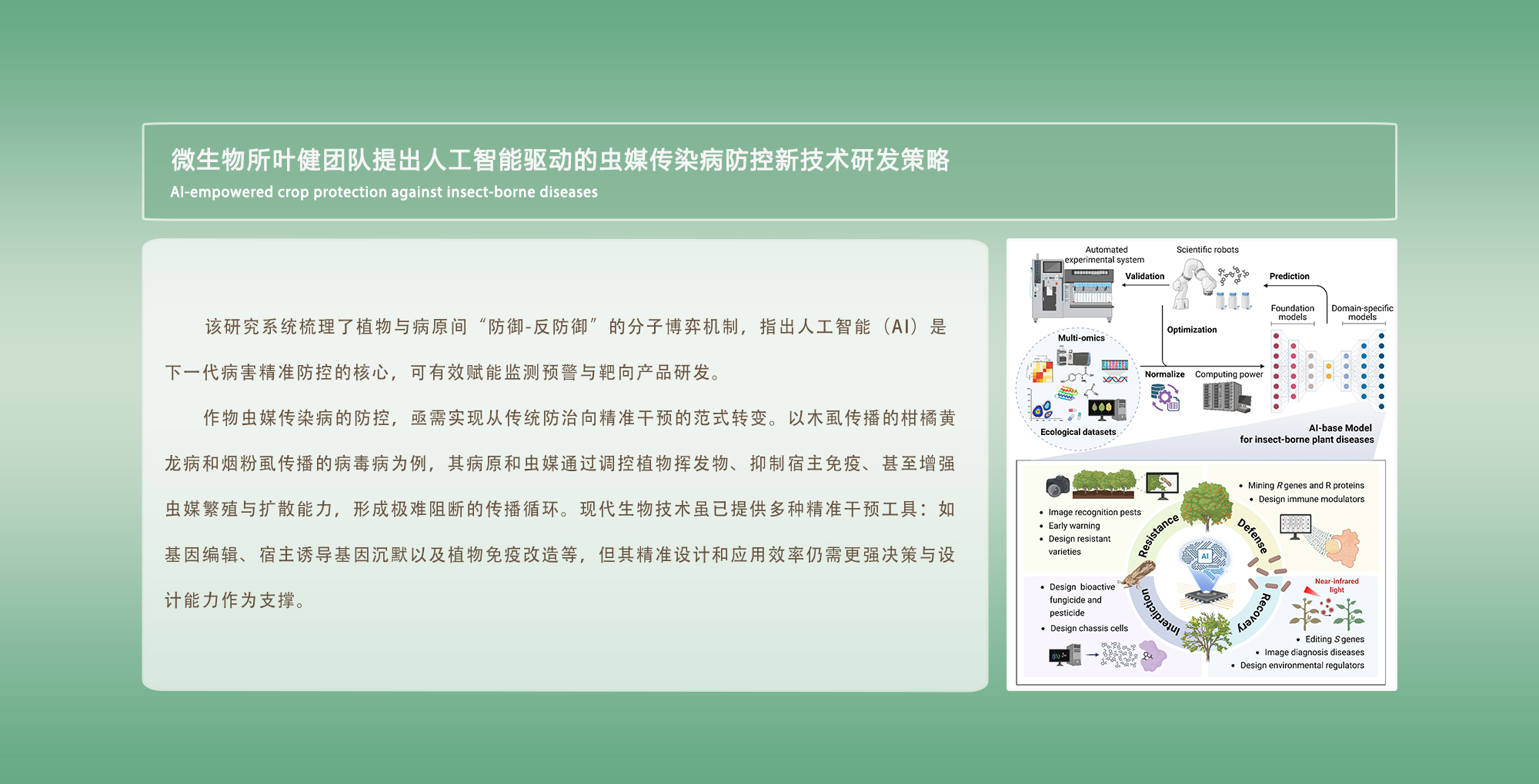 微生物所叶健团队提出人工智能驱动的虫媒传染病防控新技术研发策略